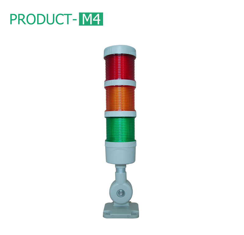 Multilayered two color LED tower warning light with sound tower
