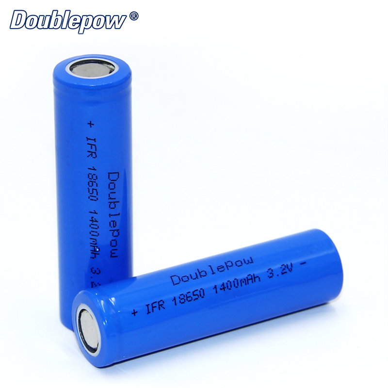 Shenzhen Manufacturer supply IFR18650 1400mah Rechargeable lithium LiFePO4 3.2V Cell Battery for solar power system