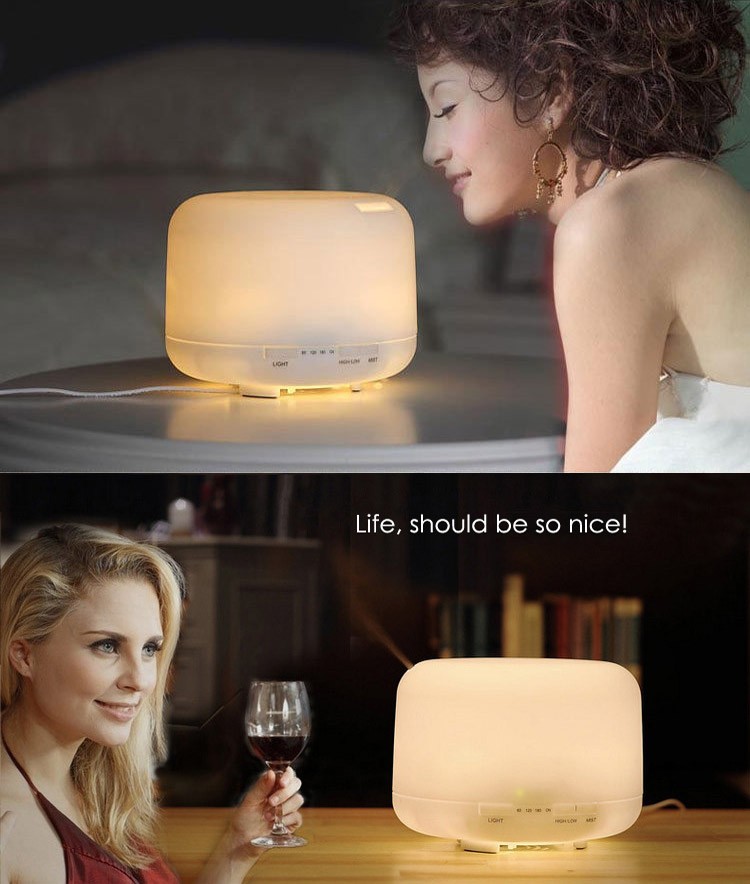 Wholesale 120ml Diffuser Ultrasonic Aromatherapy Machine Aickar Aroma Oil Diffuser With 7 LED Light