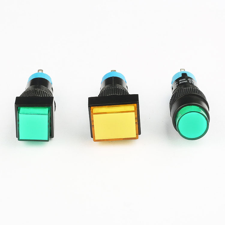 arcade dome electric power on off square light push button switch