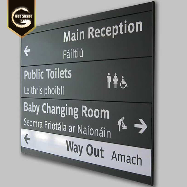 Free Standing Customer Made Factory Price Office Name Desk Plate Door Display Sign