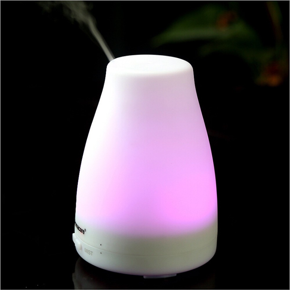 Amazon Wholesale wood Portable Ultrasonic 7 Color LED Light Aroma Diffuser for home