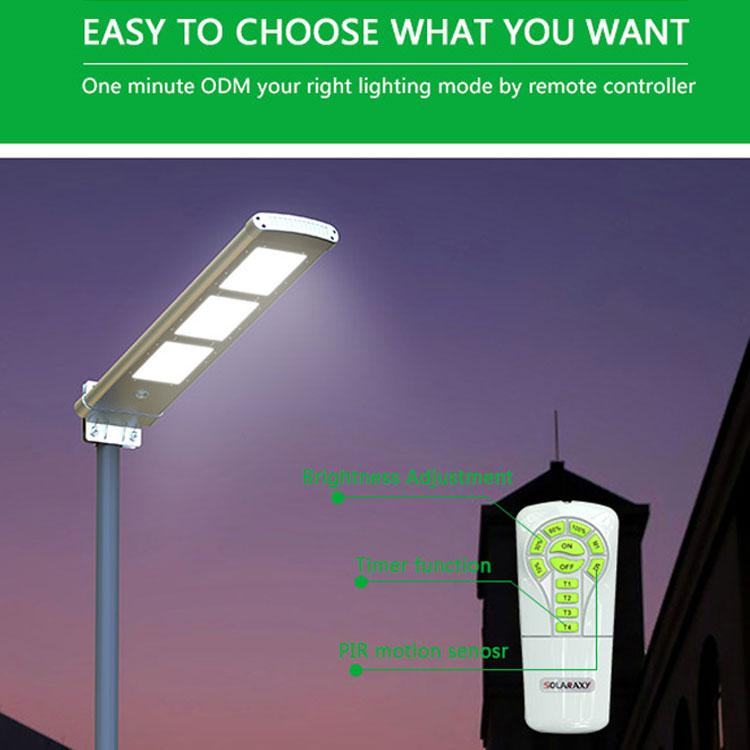 All in one waterproof outdoor ip65 30 watt solar street light