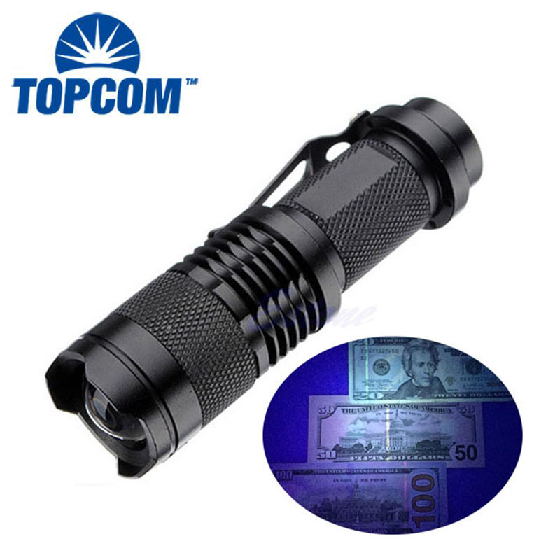 Mini Powerful UV 395nm LED High Purple Blacklight Portable Zoom Small UV Light