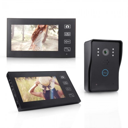 7 Wireless Intercom 1 Camera 2 Video Monitors Colored House