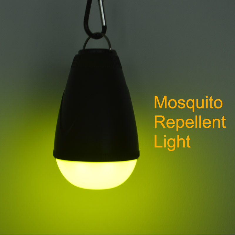 Yellow Light Tent Lantern IP65 Rainproof Anti-mosquito Bulb Waterproof Camping Light Remote Control Mosquito Repellent Light