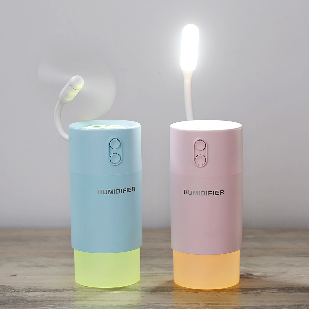 400ml USB Portable Snowflake Humidifier Car Aroma Diffuser Amazon Popular USB Powered Travel Humidifier