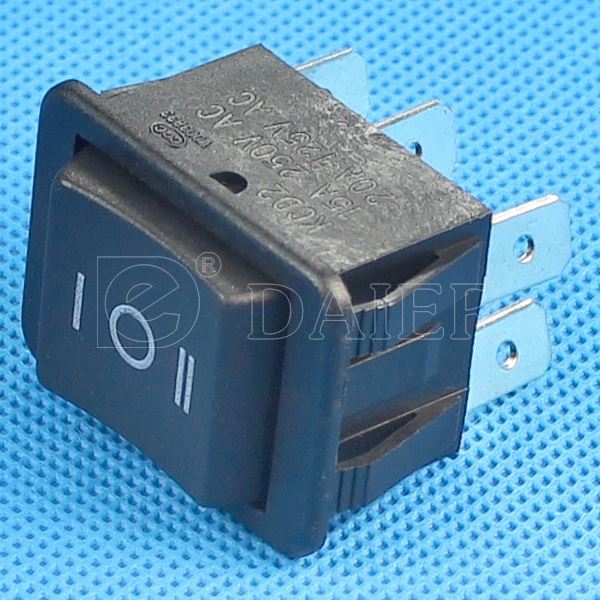 6 Pin Small Corners 3 Position Rocker Switch