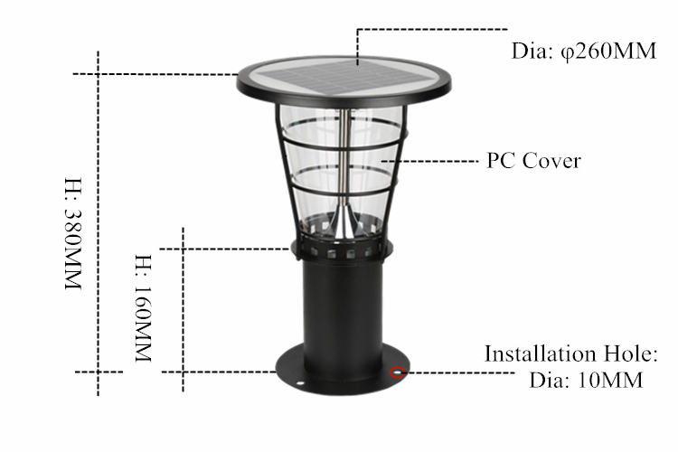 Stainless Steel Waterproof Solar Garden Light Solar Powered for Path Patio Lawn Backyard Landscaping Lighting