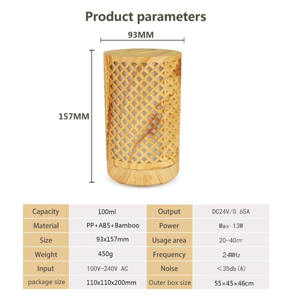 2019 Cheap Hot Sale Essential Oil Aroma Diffuser Wood, New Design Wood Grain Essential Oil Diffuser, Aroma Diffuser Wood Grain