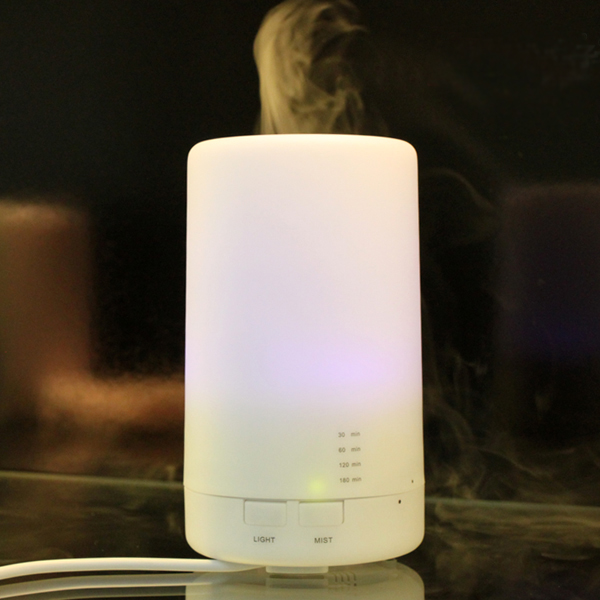 Mini 100ml usb portable humidifier Canada with warm color LED light and timer wedding gifts ideas