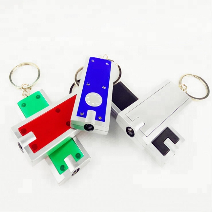 Gifts Custom Logo Multi Color Led  Keychain Light Led Mini Flashlight