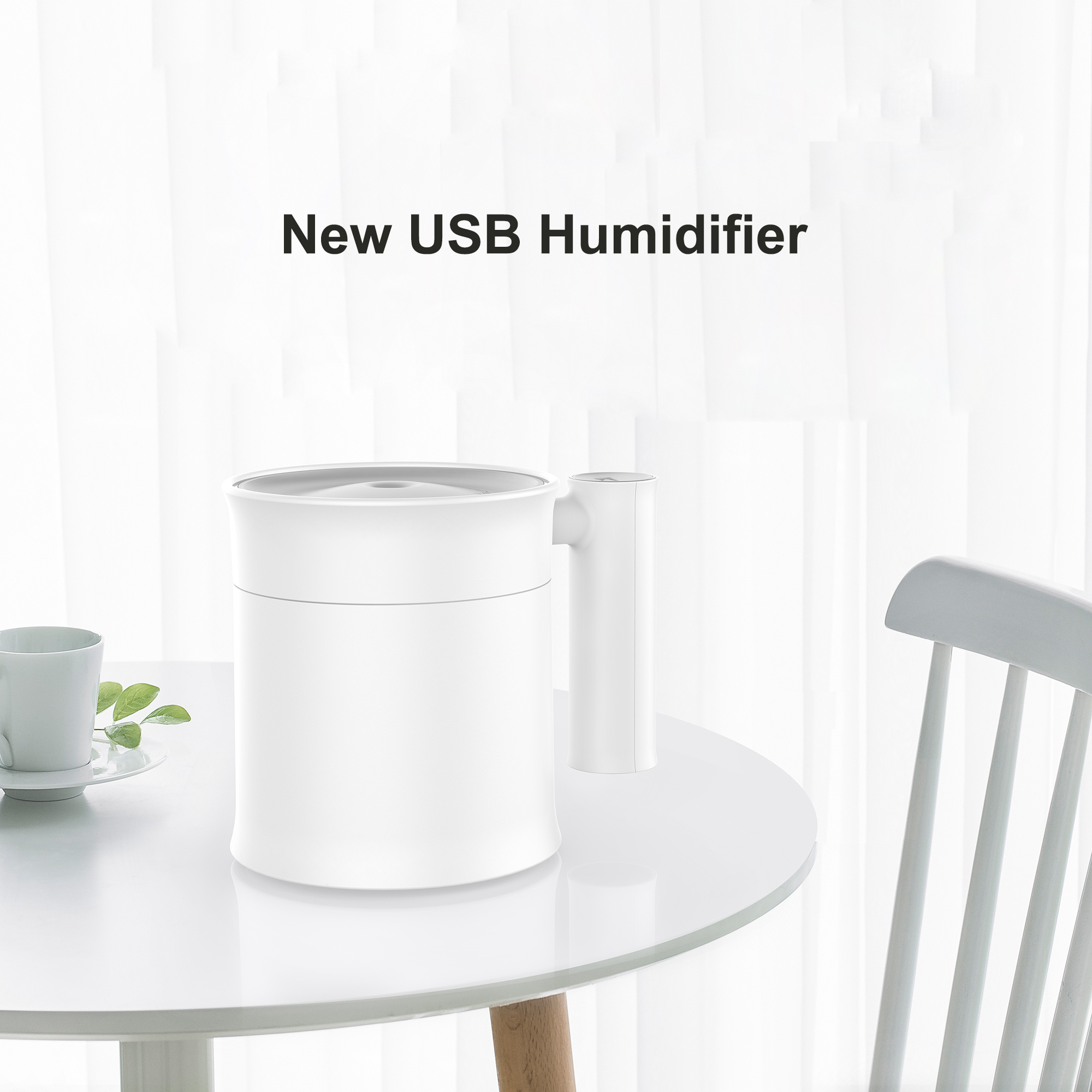 350ml Ultrasonic Personal USB Car Humidifier with Mini Fan and Mini LED Light Best Gift for New Year 2019