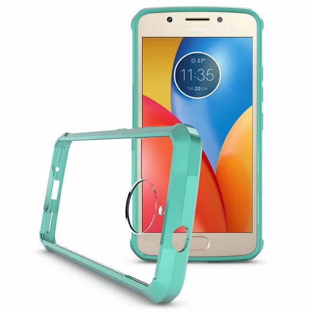 Transparent shockproof hybrid knight case cover armor Slim Armor TPU+PC phone case for Motorola Moto E4