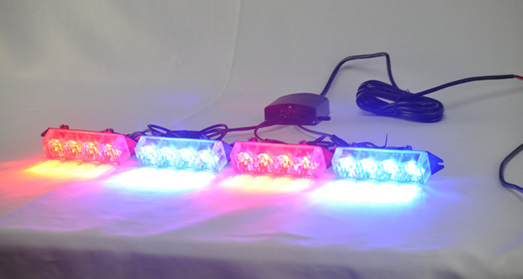 16W red blue led grille police lights for sale