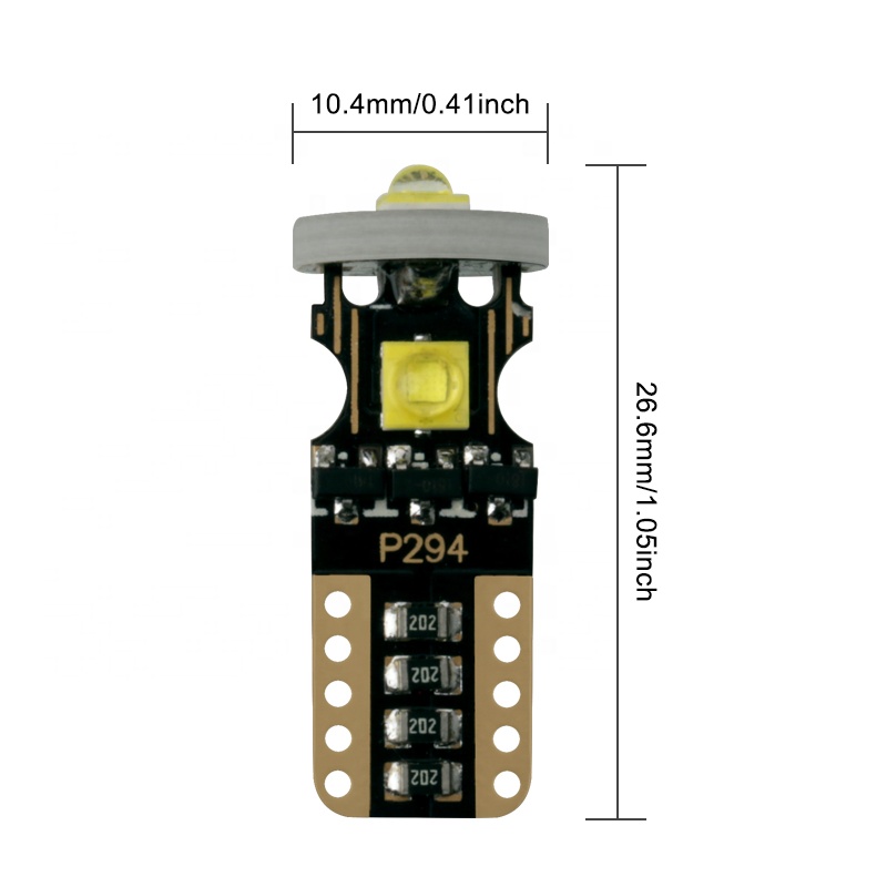 High Quality Led Bulb 12V  1.7w 6000-6500k W5W T10 3Smd 3535 194 Car Reading Licence Plate Light