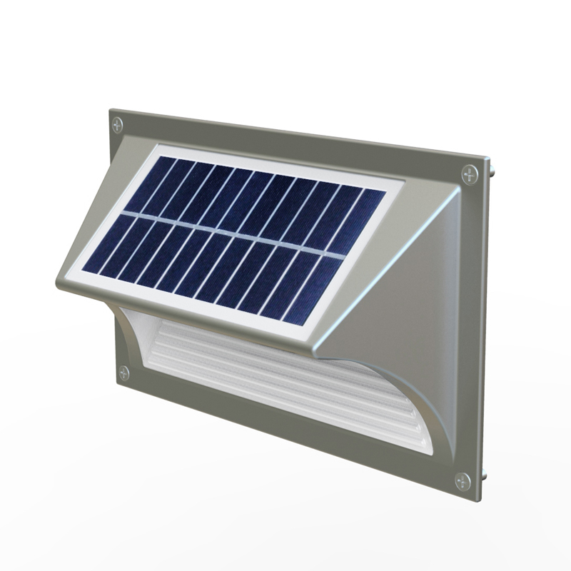 Outdoor Aluminum Shell Up And Down Led Stair Recessed Solar Wall Light