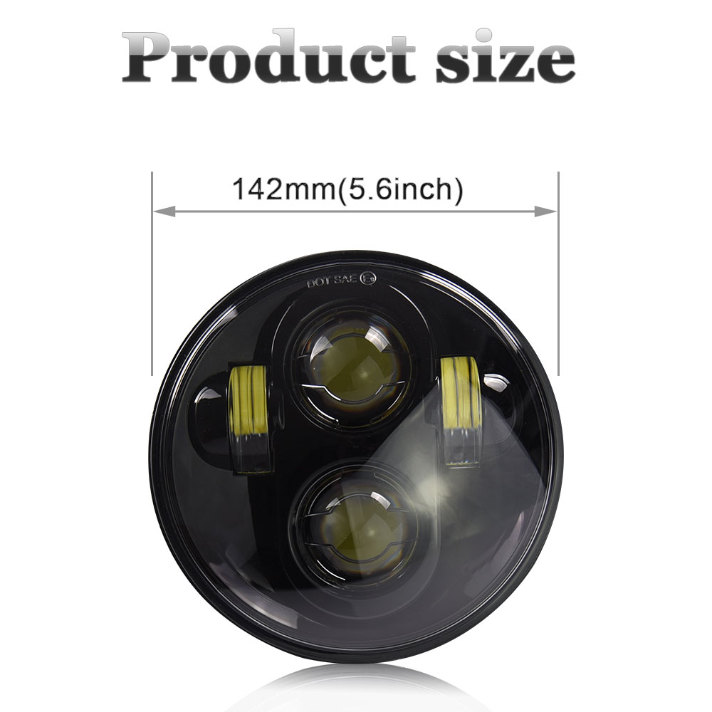 H4 2019 Newest Car Led Motorcycle  0.9 kg/pcs 5.75 inch Headlight