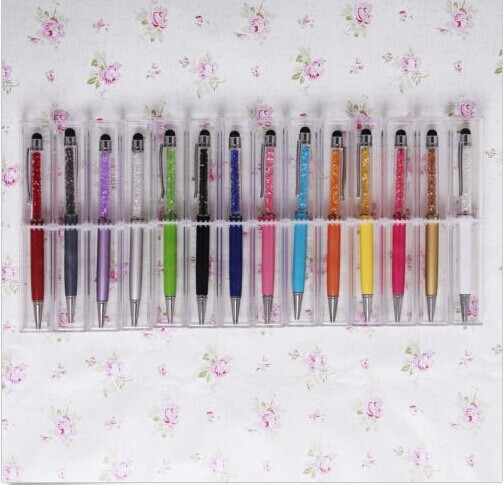 Crystal Ballpoint Pen BallPen Stylus Pen For Touch Screen Tablet