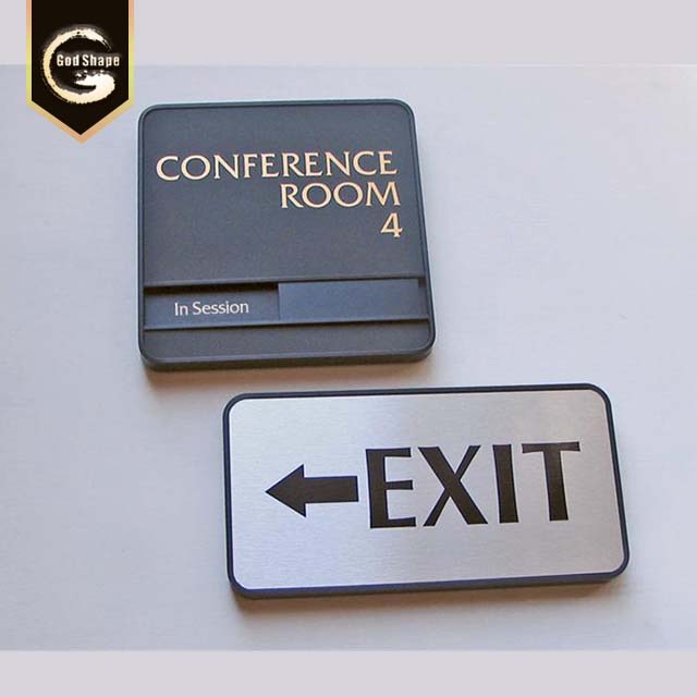 Aluminum modern design door plate office sign hotel sign name plate