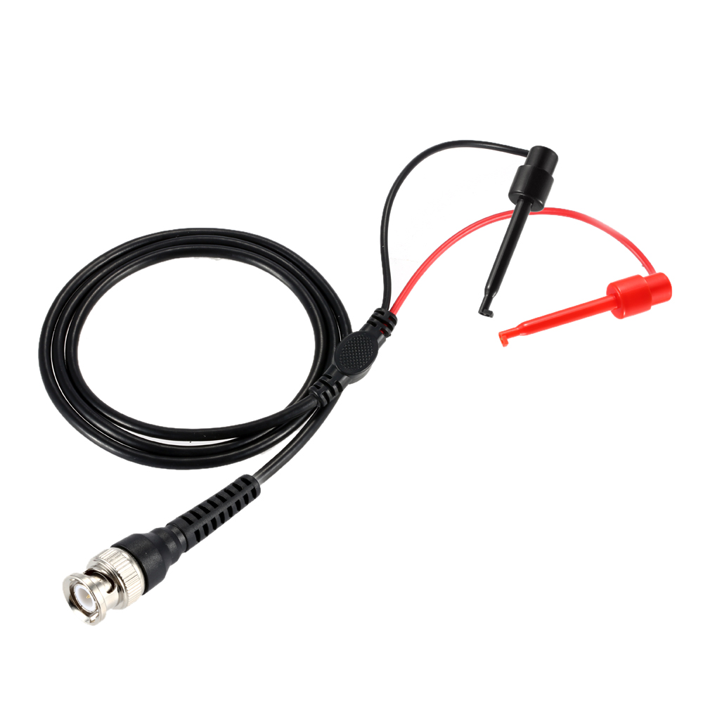 2Pcs Practical Test Lead BNC to Dual Testing Hook Test Leads Probe Coaxial Cable Line P1020 Suitable for Oscilloscope