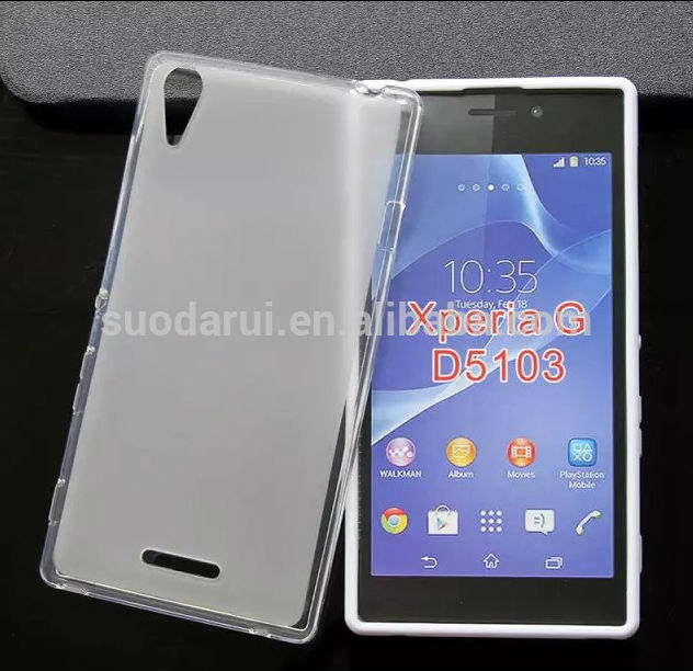 Matte TPU Cover Soft Gel Case for Sony Xperia G D5103 -- suodarui