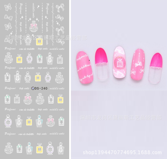 TopForm brand Manicure watermark Stickers Decals nail sticker Christmas snow DS239-245