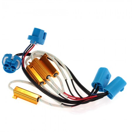 2 Car 9007/HB5 LED Turn Singal Load Resistor Decoder NO CANBUS 50W