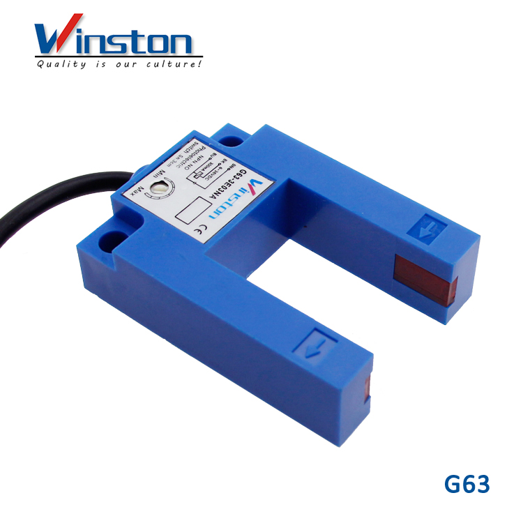 Manufacturer G63 DC 10-30V NO NC Trough Beam Photoelectric Switch