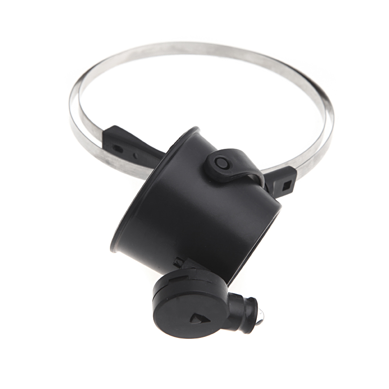 15x LED Eye-Clamp-Free Magnifier Loupe Magnifying Glass loupe Watch Repair vergrootglas magnify lupa glasses relojero third hand