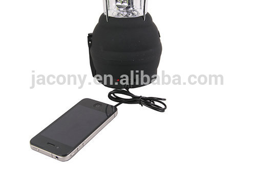 solar camping lanterns with hand crank USB port cellphone charger