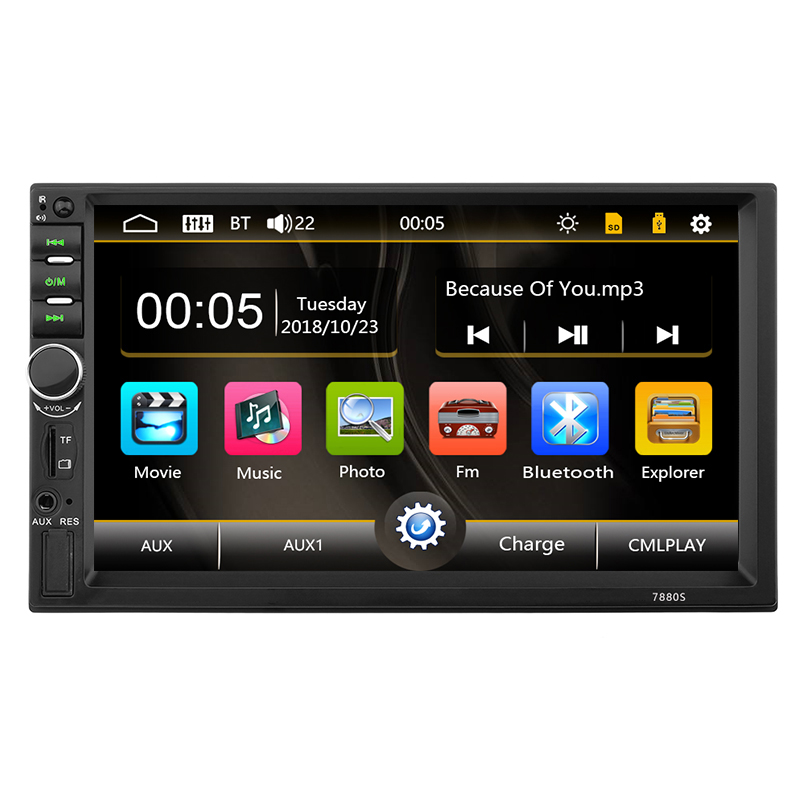 best price super 7 inch grand parking mp4 video bluetooth enabled car mp5 player