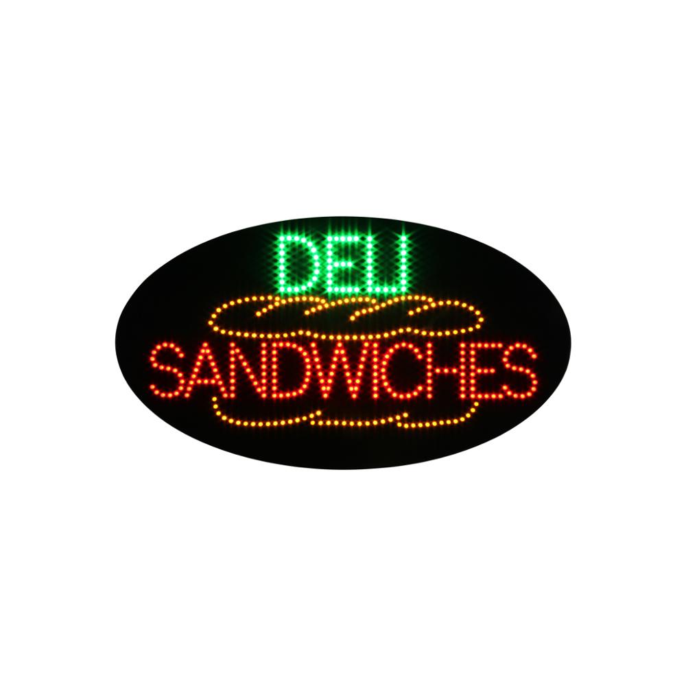 15x27 Inches Shining LED Open Sign Electronic Lighted Signs for Deli, Shop Window, On/Off/Flashing Modes