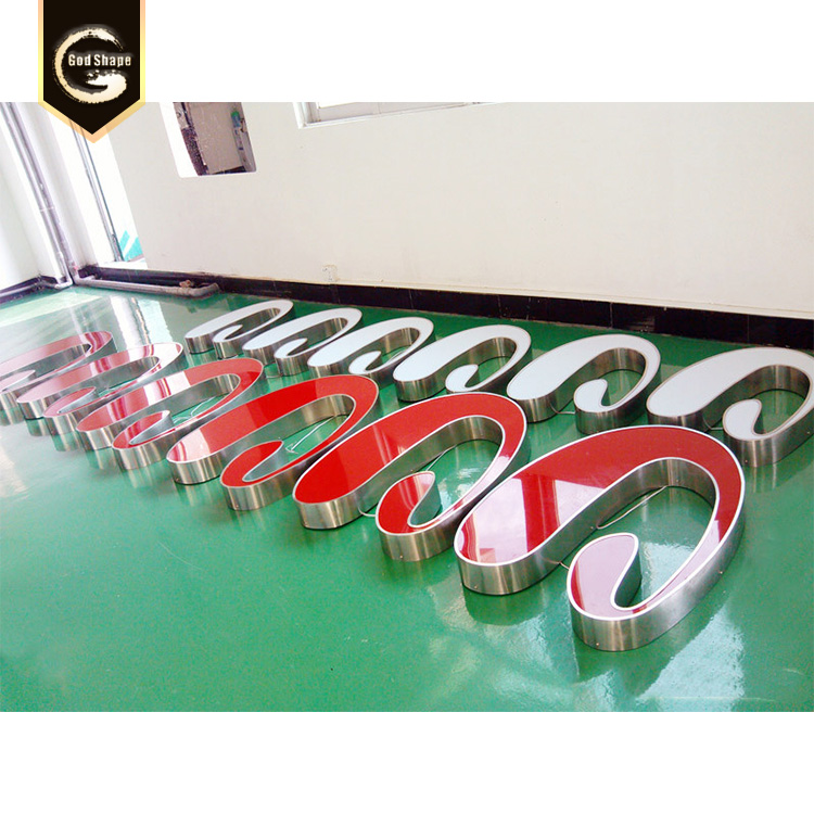LED light letters metal signs for shopront sign board acrylic led sign led letters
