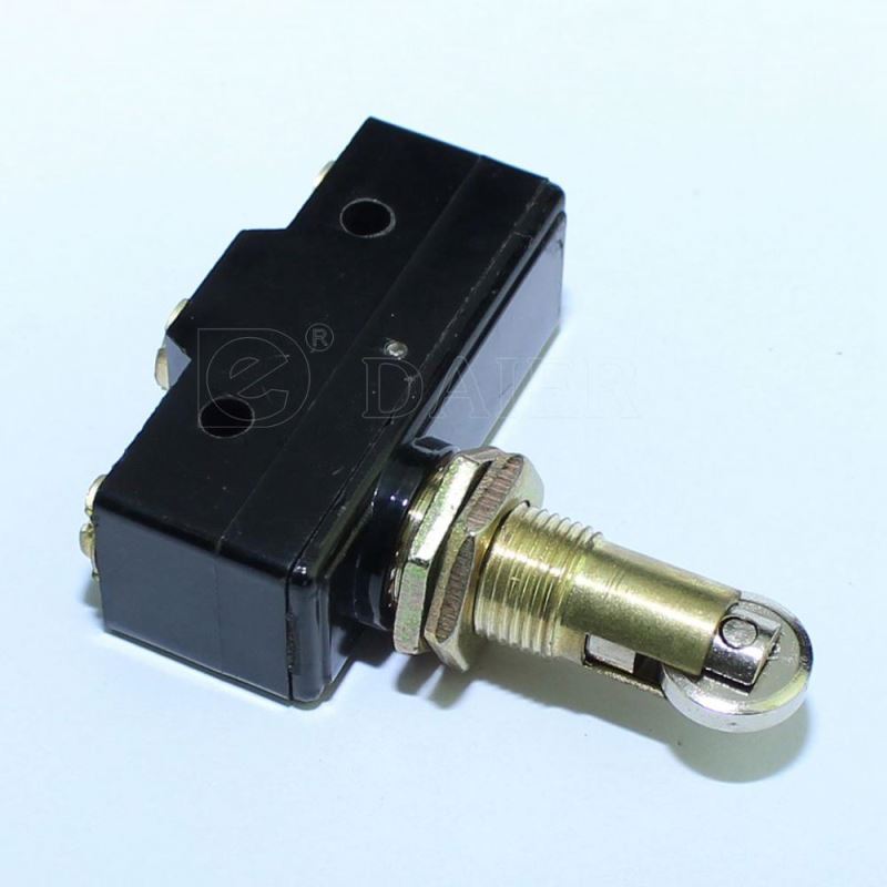 T85 Single Pole 3 Pin ON OFF Momentary Micro Switch 25A With Roller