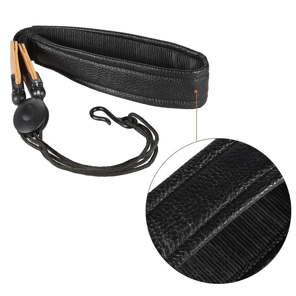 Hot Universal Adjustable Soft Leather Saxophone Sax Neck Strap with EVA Padded Metal Hook Saxophone Parts Accessories