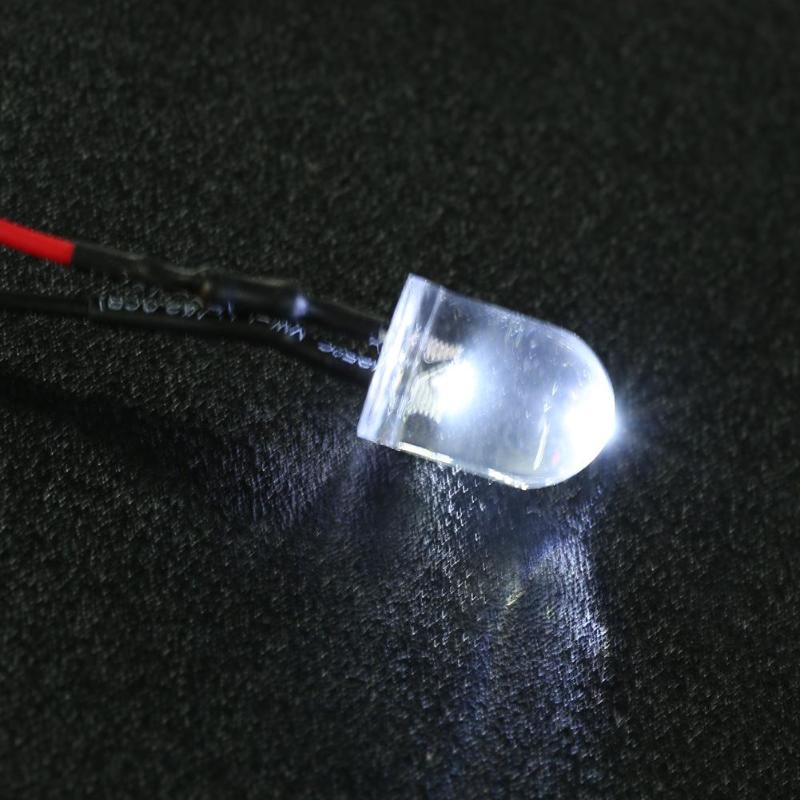 10mm Round Head LED Wired Single Lamp Light Strip flexibility High Bright Light Lead 5-12V/24V Indicator for Billboard