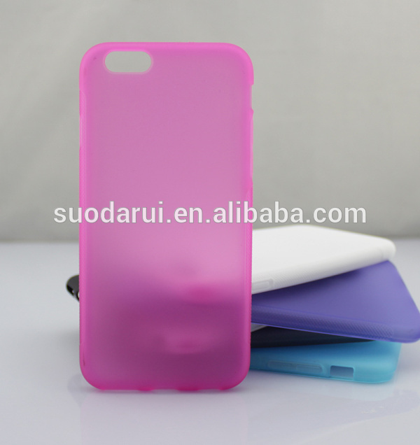 Custom Design Frosted Matte Back TPU Jelly Gel Soft Case for iPhone 6 4.7