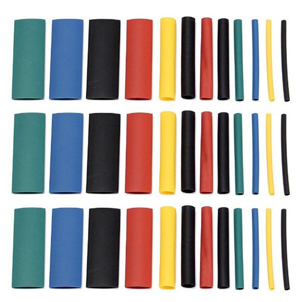 530pcs/set Heat Shrink Tubing Insulation Shrinkable Tube Assortment Electronic Polyolefin Ratio 2:1 Wrap Wire Cable Sleeve Kit