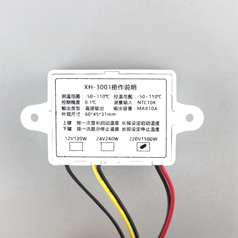 XH-W3001 LED Digital Temperature Controller Thermostat Regulator Switch Control AC220V 10A Module for Sensor Probe