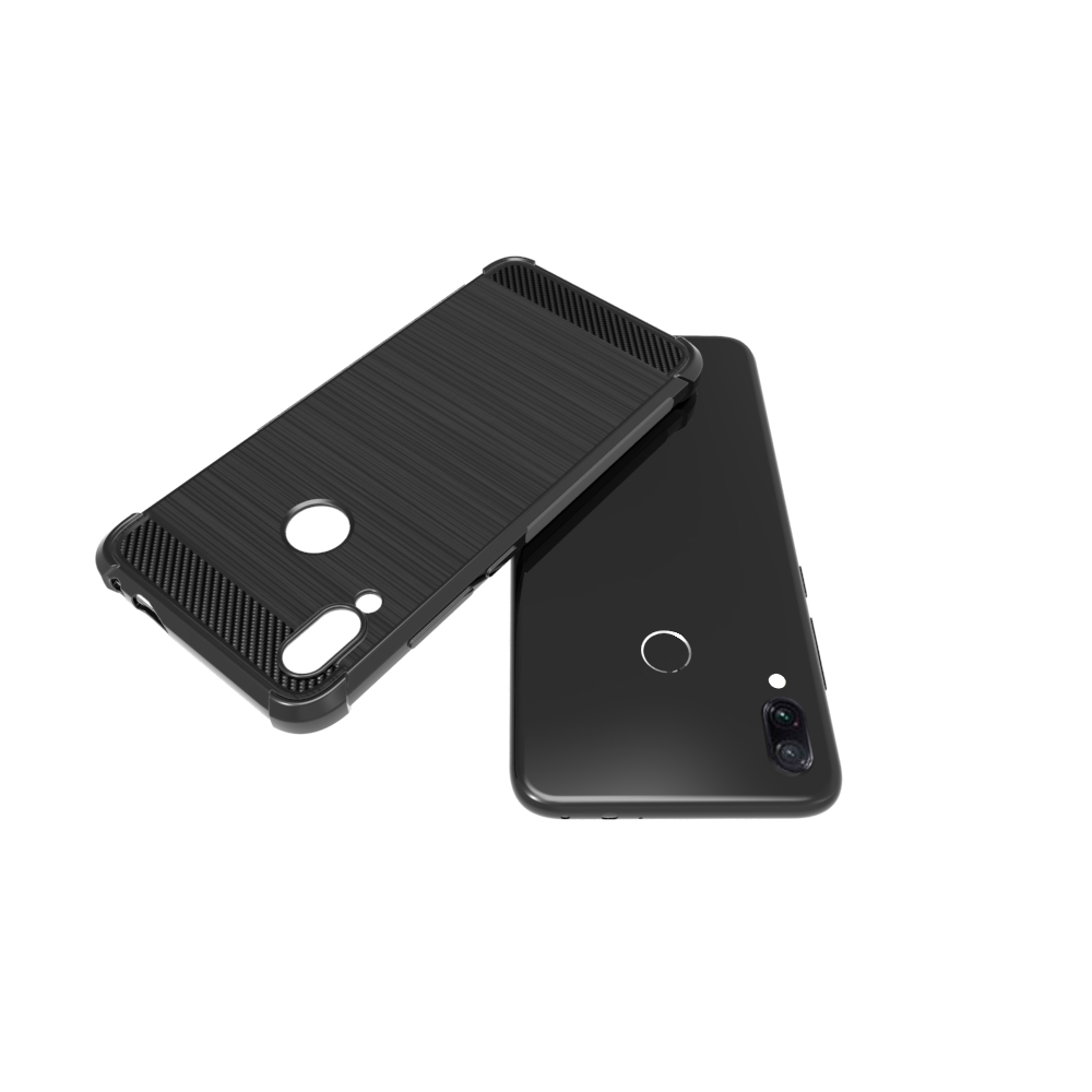 Carbon Fiber Soft Tpu case For Redmi Note 7