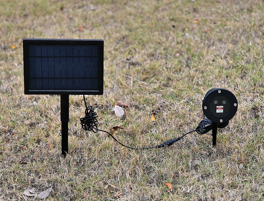 Solar LED projector light