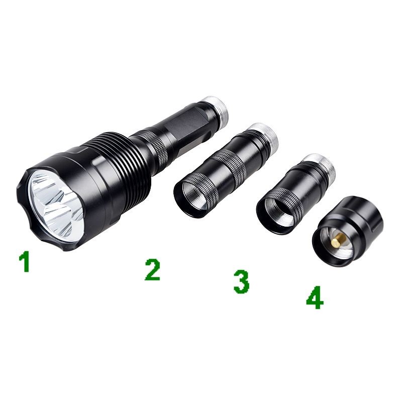 3000 Lumen 5 Modes 3 XML-T6 Rechargeable Battery Tactical Flashlight