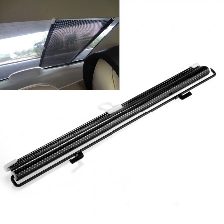 Universal Car Window Retractable Sun Shade Shield Visor Black 50125cm