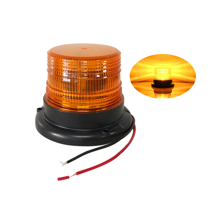 12W amber forklift led strobe flash beacon light with wire harness