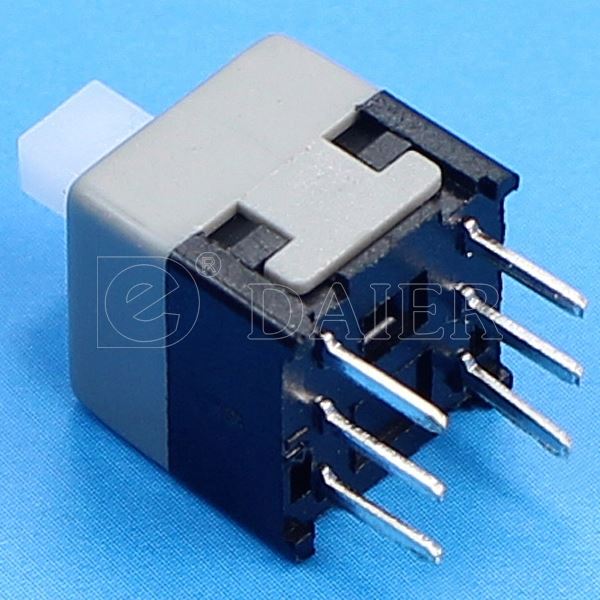 Square 2 position micro dpdt push switch ce 3a 250v