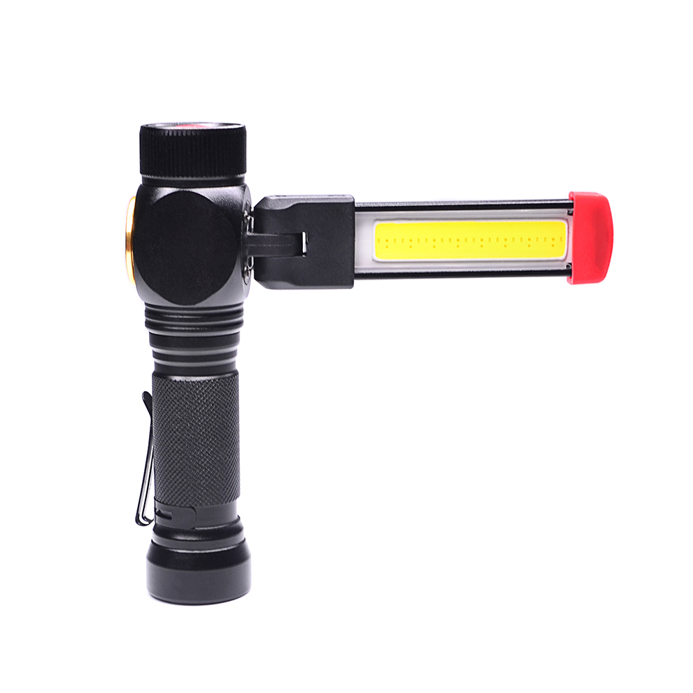 T6+COB Portable Emergency Rechargeable Foldable Worklight LED Flash Working lamp Flexible Magnetic Inspection Work Light