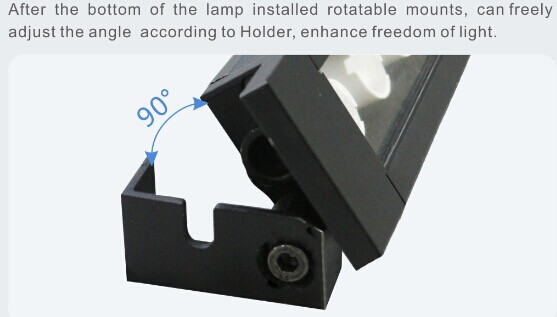 24Vac/dc ONN-M9T led machine work light bar black frosted surface painting led spotlight for cnc machine