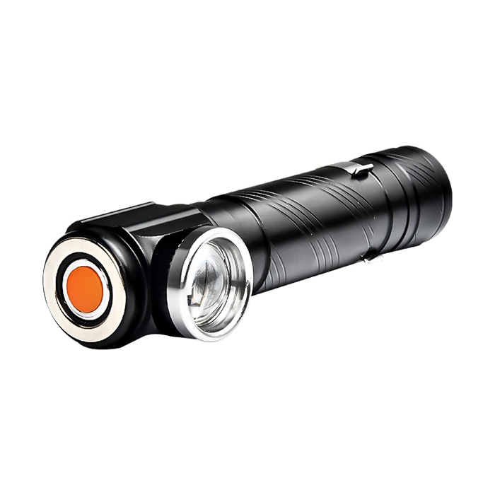 Goldmore 1200MAH T6 USB Rechargeable LED Flashlight with 3 modes