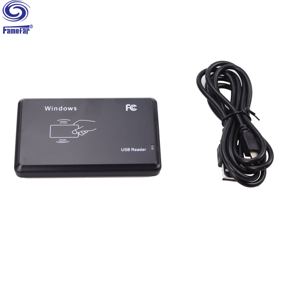 High quality 125Khz EM4100 New Security Black USB RFID ID Proximity Sensor Smart Card Reader